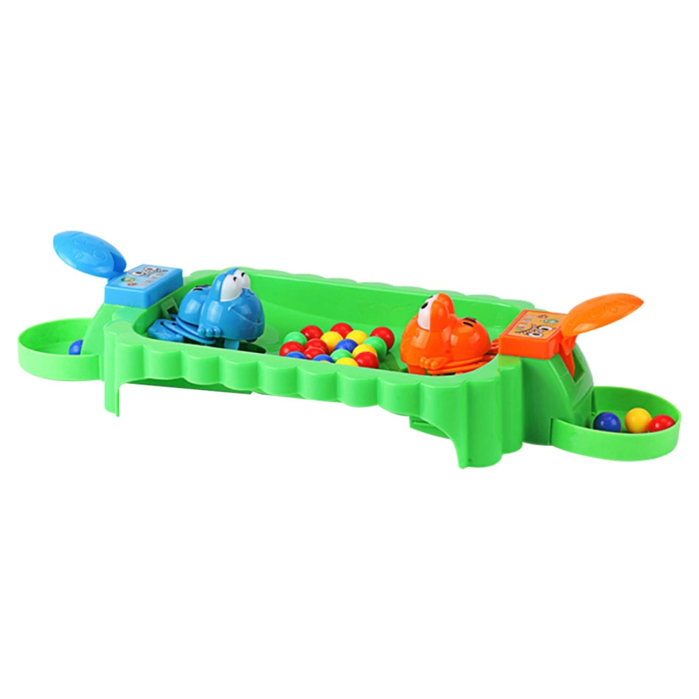 1 Set of Frogs Swallowing Beads Toy Casual Eating Beans Board Game Toy Interactive Educational Toy (Suits for 2 People)