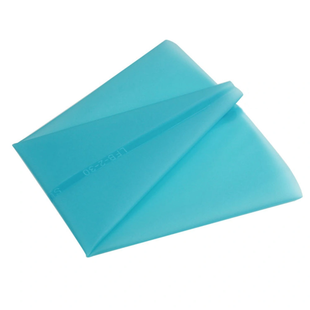 Reusable Silicone Cake Decorating Pastry Bags L (Blue)