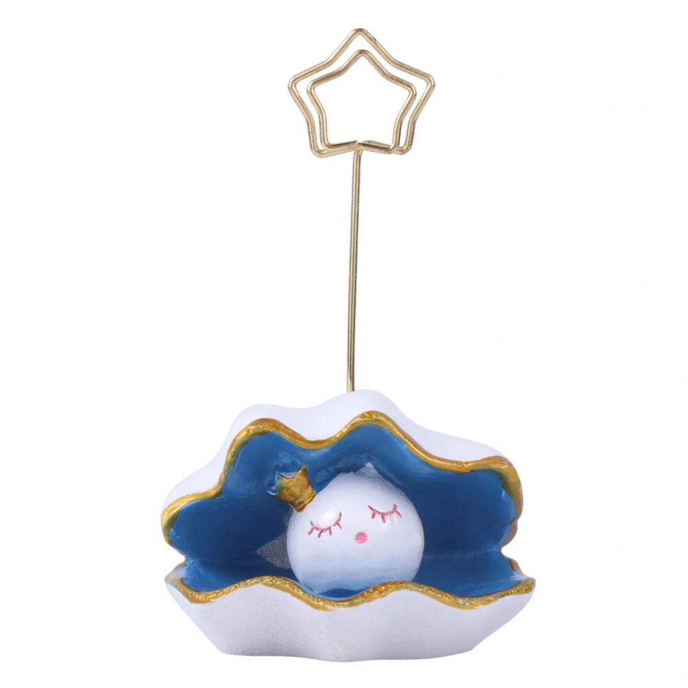 Cartoon Message Clip Clip Memo Holder Table Place Holder Stand for Wedding Banquet (Pearl Shell)