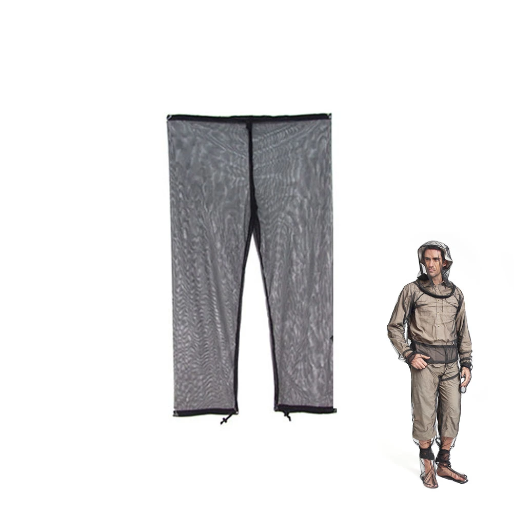 Free Carrying Pouch Anti Mosquito Hiking Camping Traveling Net Repellent Bug Pants XL size