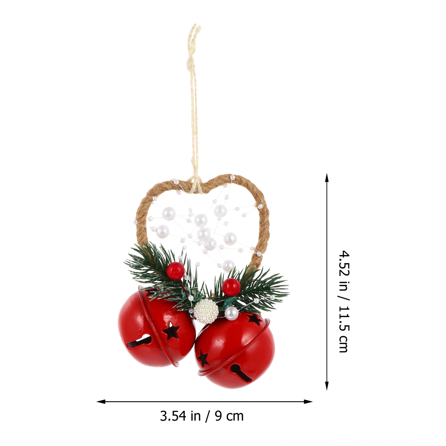 1pc Christmas Bells Decor Bells Hanging Pendant Xmas Tree Bells Decoration