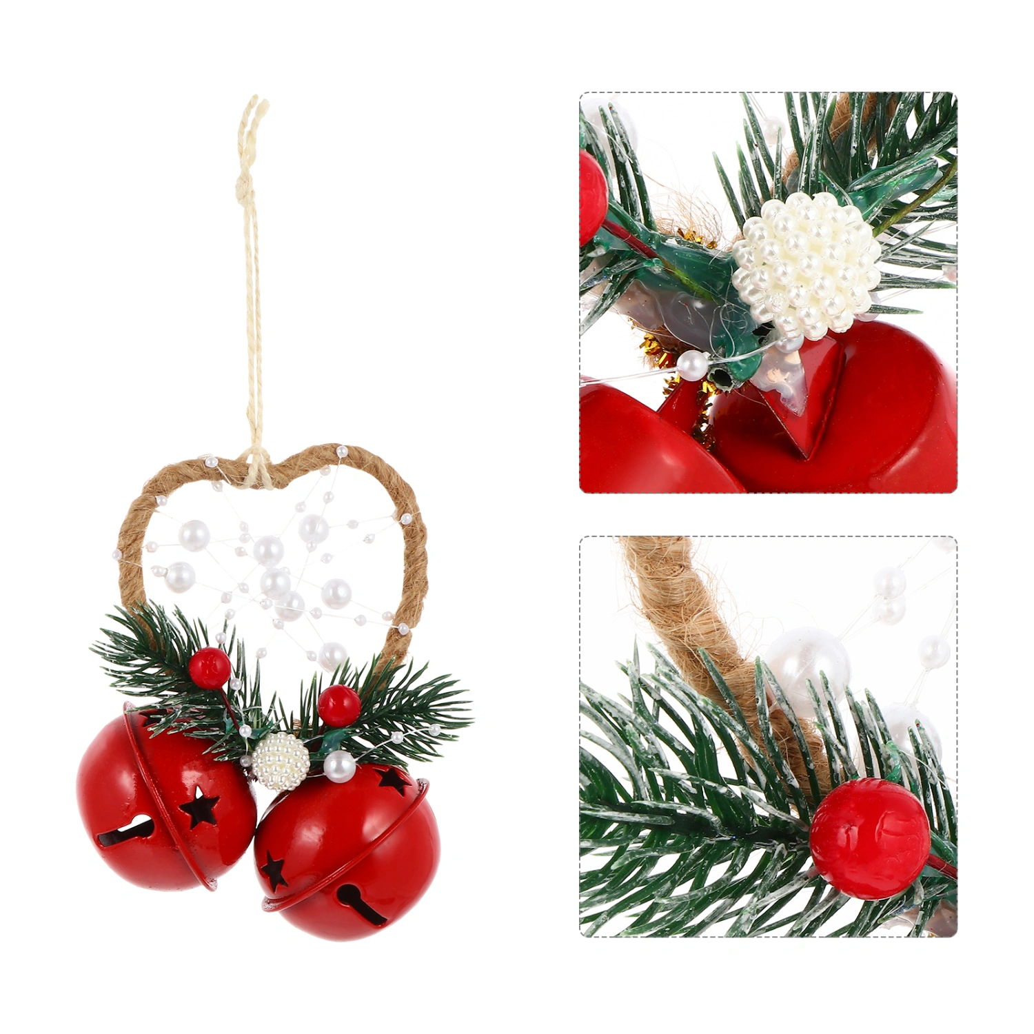 1pc Christmas Bells Decor Bells Hanging Pendant Xmas Tree Bells Decoration