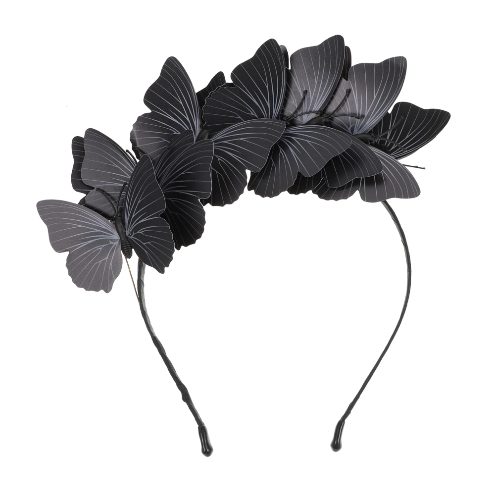 1Pc Simulated Butterflies Headband Butterflies Headdress Creative Hair Accessory