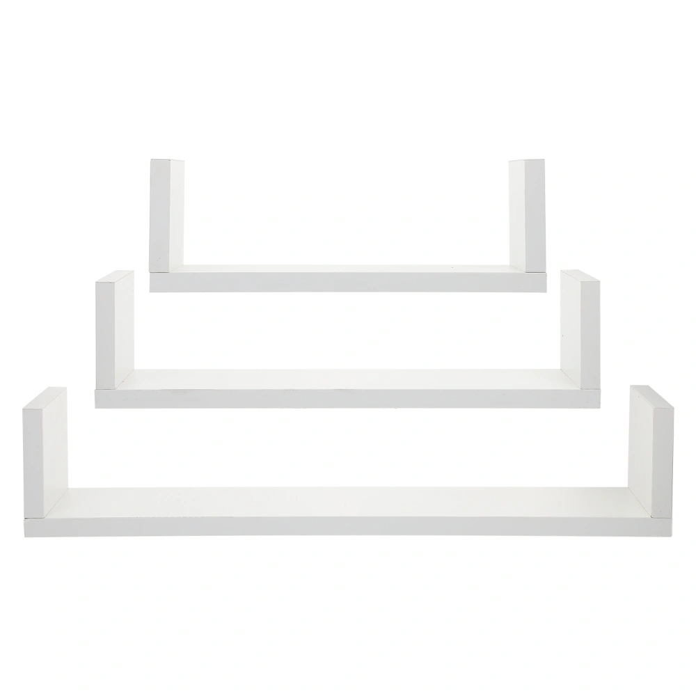 1Set Wall-mounted Storage Rack Simple U-shape Wall Shelf Home Wall Decor