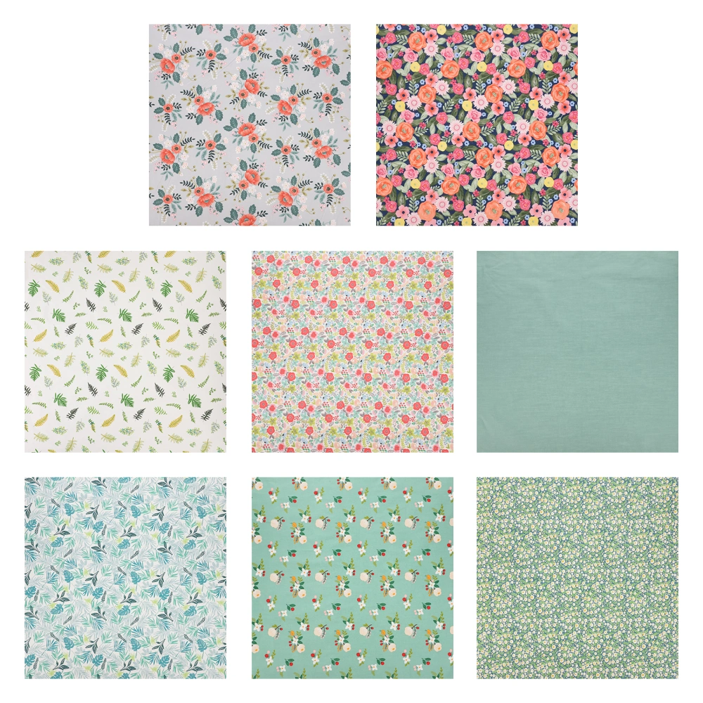 8 Sheets DIY Craft Making Materials Handmade Craft Cotton Printing Patchwork