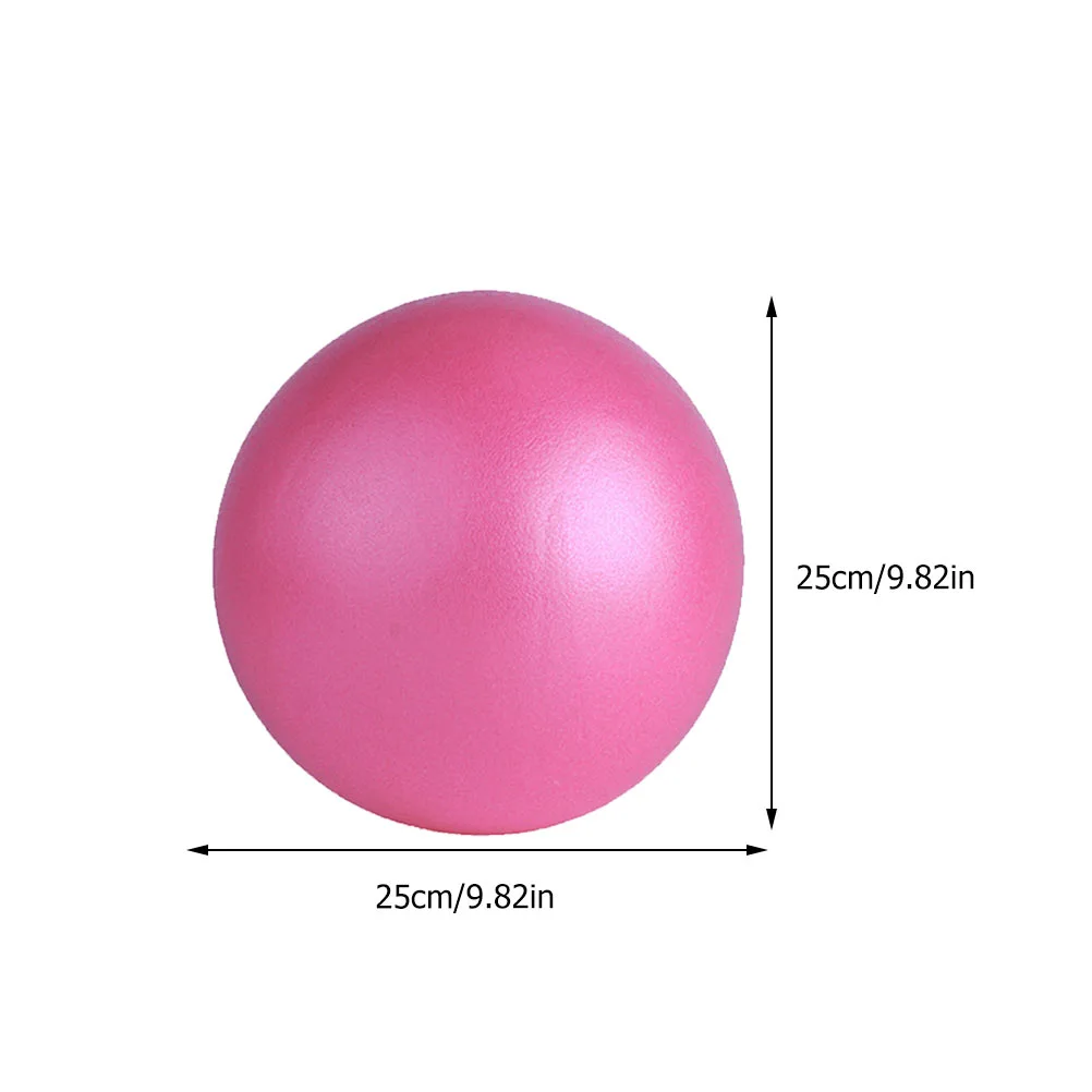 1 Set 25cm Yoga Pilates Balls Exercise Ball Thicken Matte Workout Auxiliary Ball