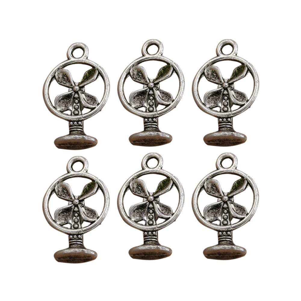 20pcs Alloy Electric Fan Pendants Charms DIY Jewelry Making Accessory for Necklace Bracelet (Antique Silver)