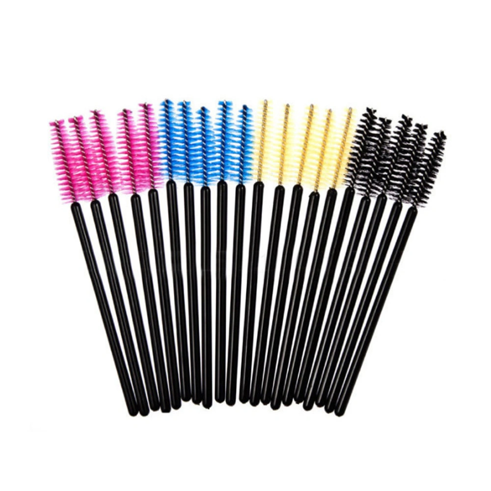 50pcs Multicolor Disposable Mascara Wands Eyelash Eye Lash Brush Makeup Applicators Kit