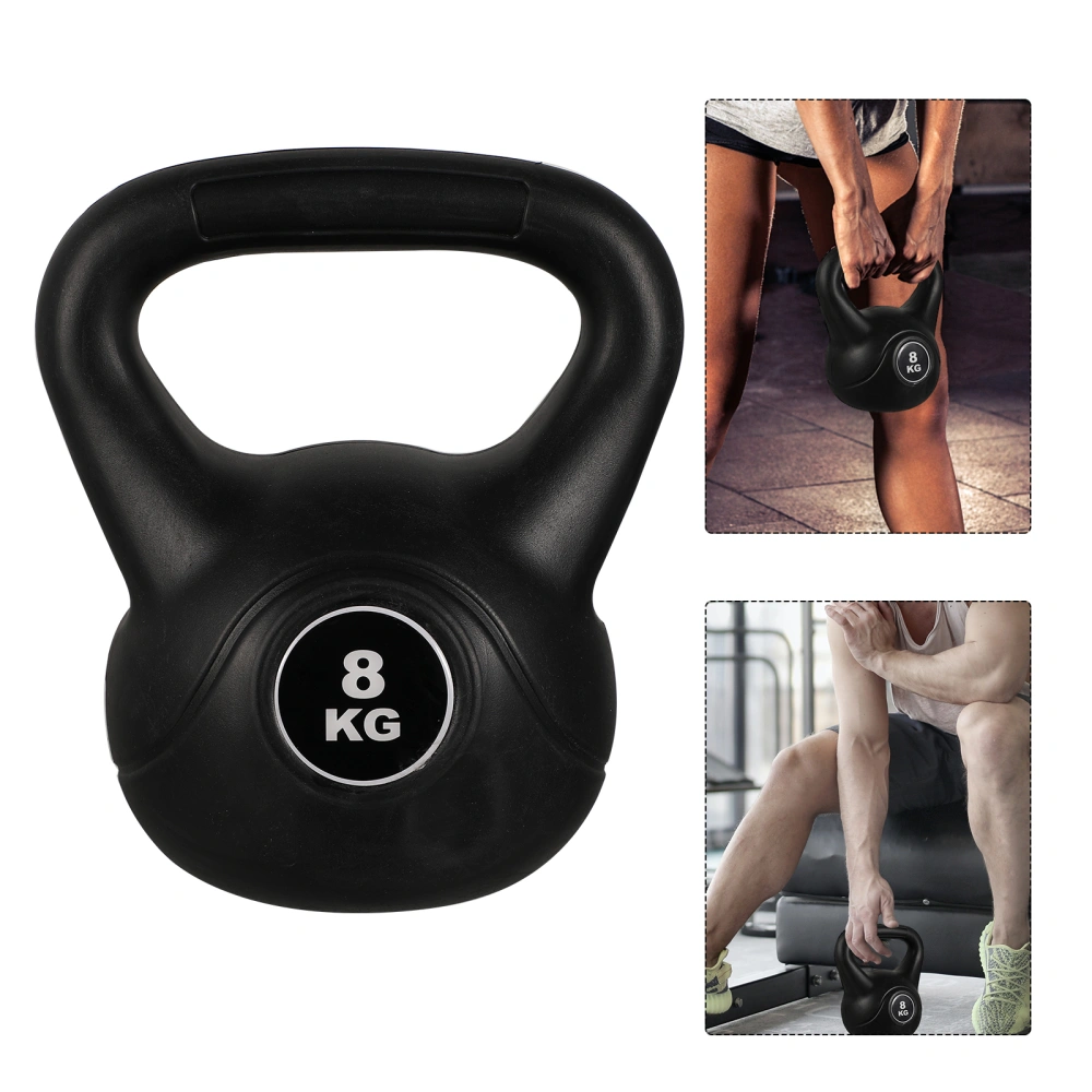 8kg Solid Color Sand Filling Kettle Bell Strength Training Kettle-bell for Home