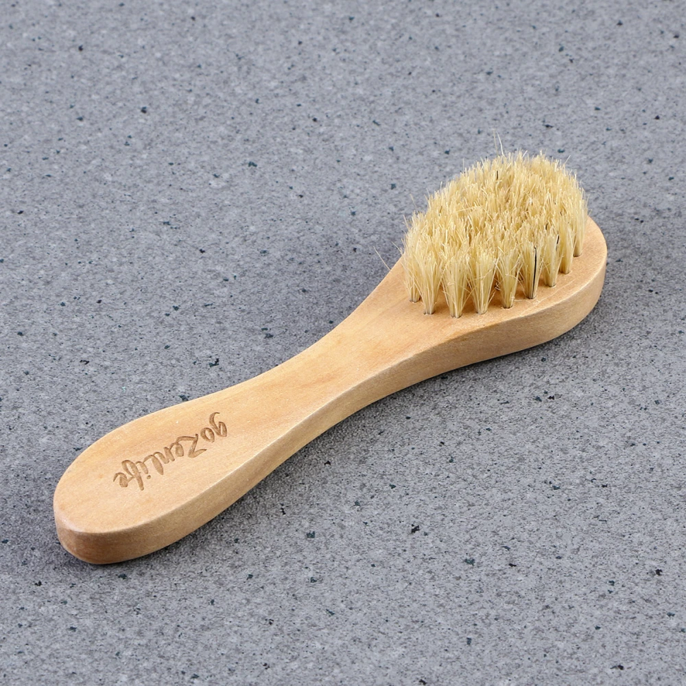 Wooden Bristle Small Pets Grooming Brush for Pet Hedgehog Bath Shower Cleaning