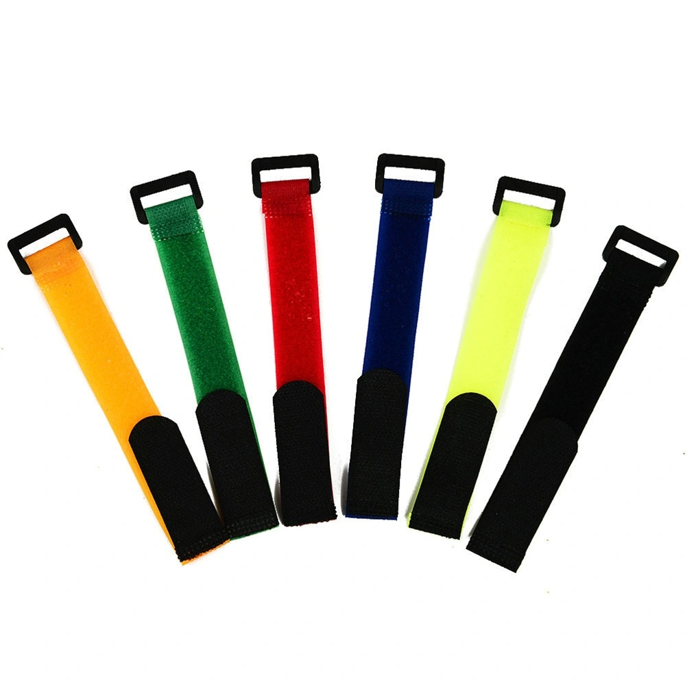 6 PCS Hook and Loop Straps Reusable Fastening Cable Straps and Cable Ties Set (20 x 3cm)