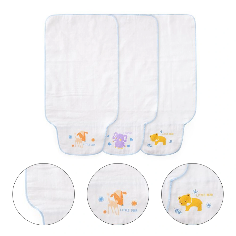 1 Set of 3 Pcs Baby Sweat Absorbent Towels Cotton Sweat Towels Baby Supply