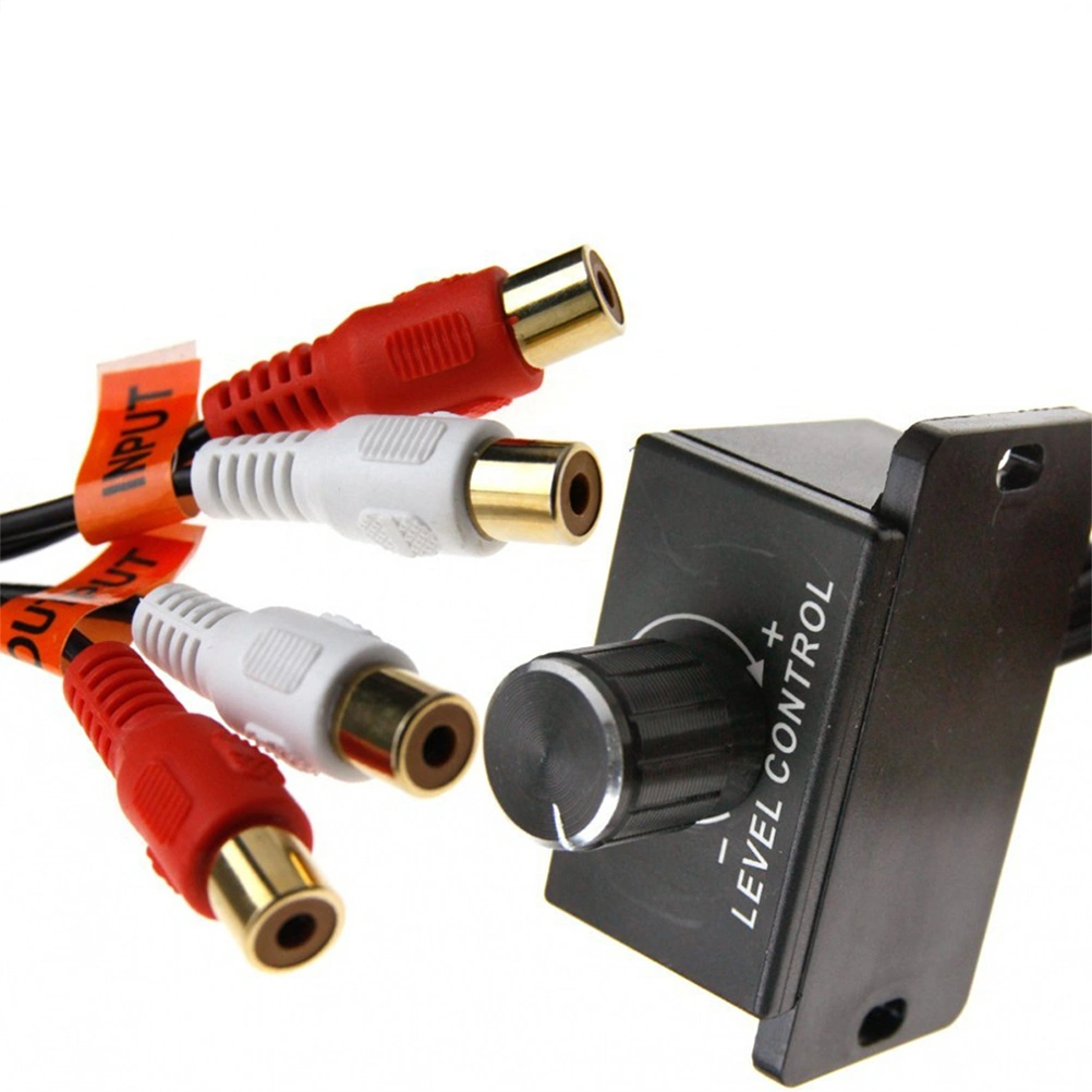 2Pcs Professional Car Stereo Amplifier Gain Level Bass Audio Volume Control Knob