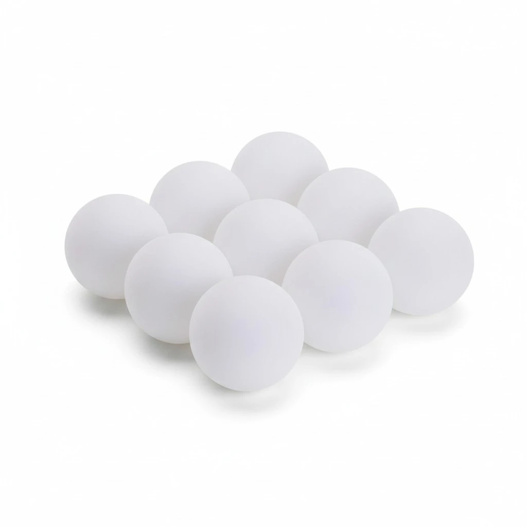 10 Pcs Pong Balls Premium Table Tennis Balls Advanced Pong Training Balls for School Gym (White)