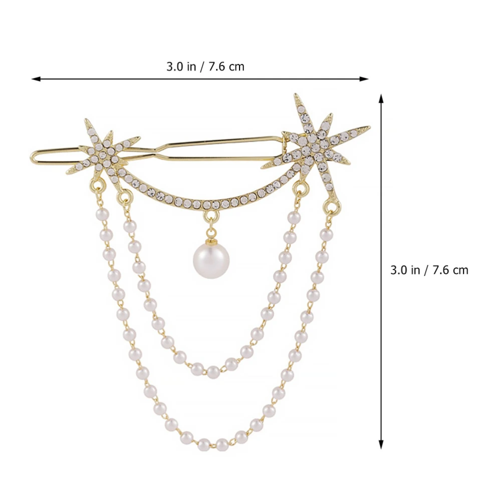 1Pc Delicate Women Hair Clip Decorative Tassel Hairpin Alloy Girls Hair Barrette