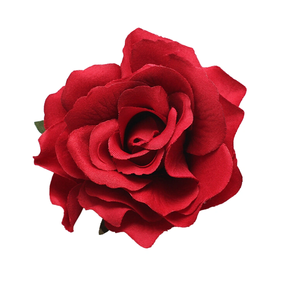 Rose Flower Hair Clip and Pin Flower Brooch Dressing Accessories for Party