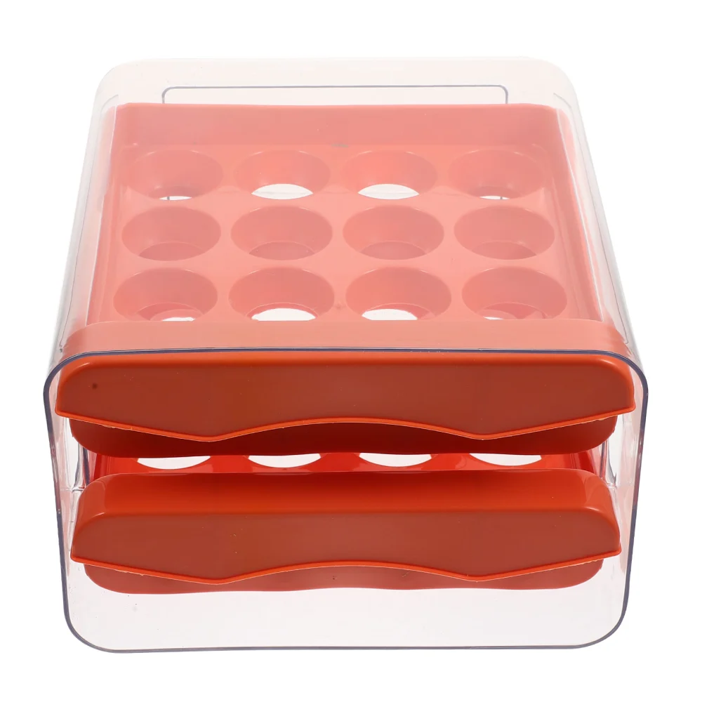 Drawer Style Egg Storage Case Egg Holder Double Layer Egg Organizer Home Supplies