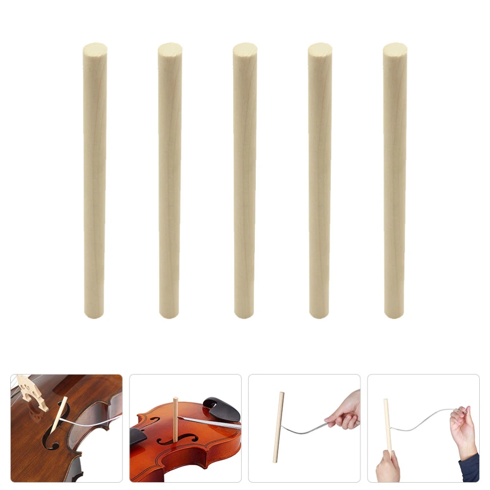 5Pcs Delicate Cello Column Loudspeakers Replacements for Musical Instrument (Khaki)