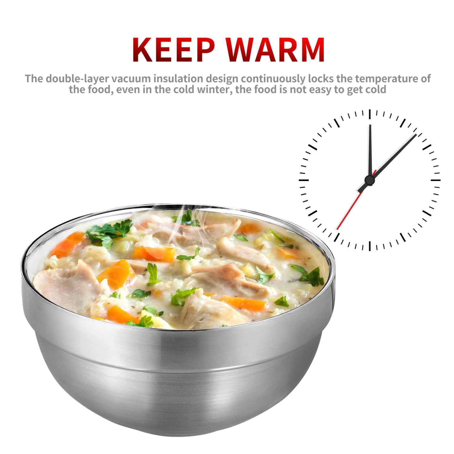 Kitchen Ramen Bowl Stainless Steel Salad Bowl Household Ramen Noodle Serving Bowl