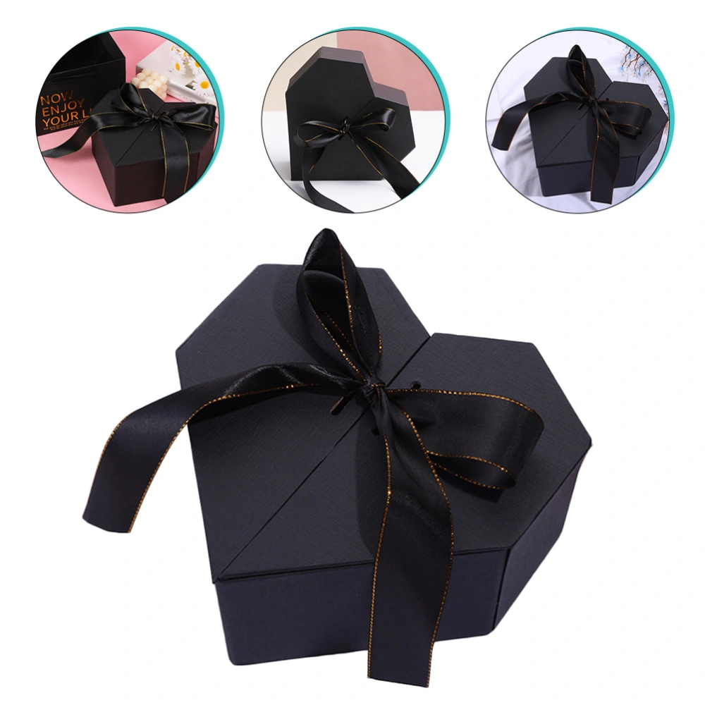 Heart-shaped Gift Floral Box Valentine Present Box Decorative Wrapping Box