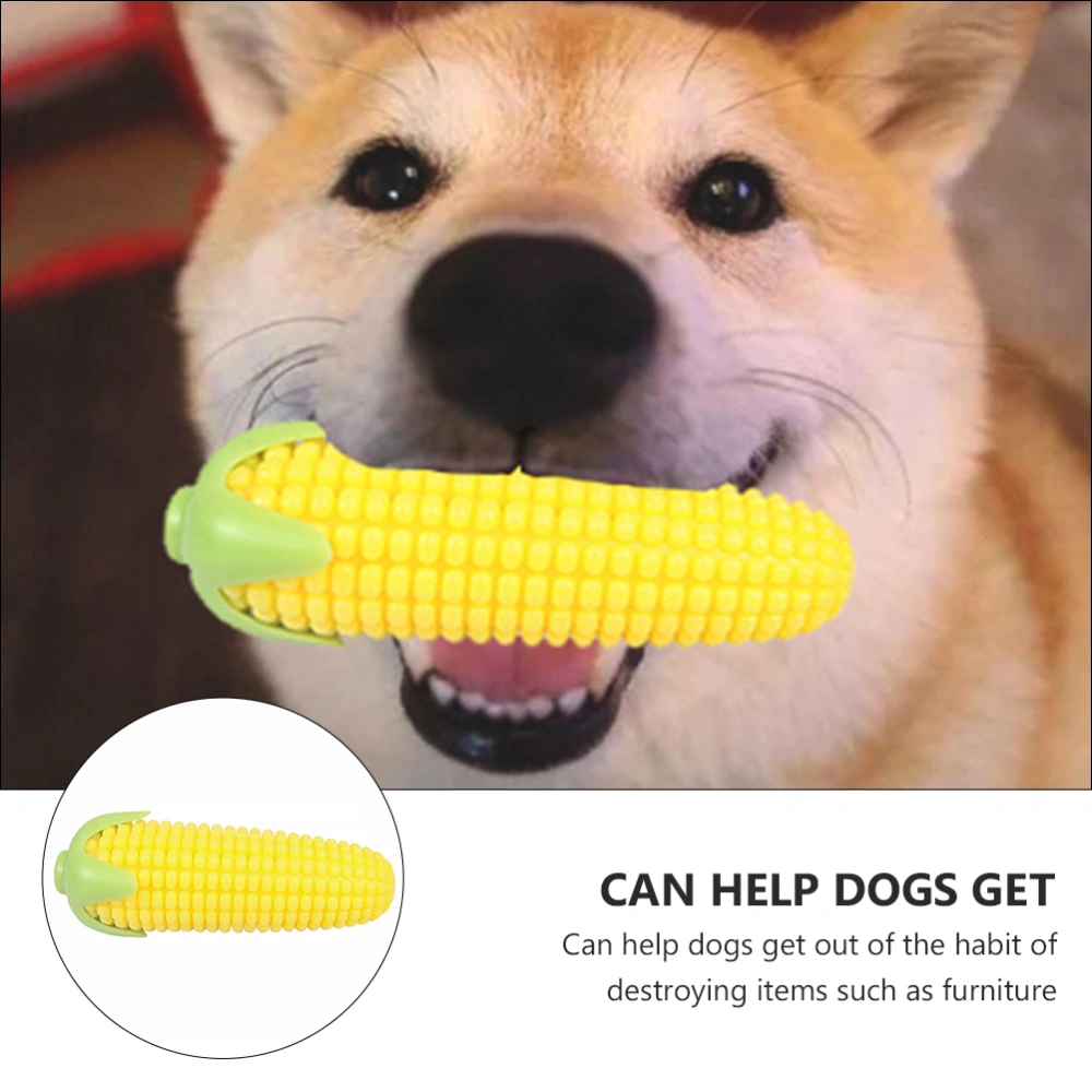 Lifelike Corn Toy Pet Dog Puppy Toy Pet Chew Bite-Resistant Teething Toy