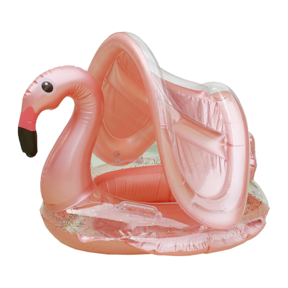 Inflatable Swimming Ring Flamingo Seat Ring Awning Ring Kids Swimming Circle