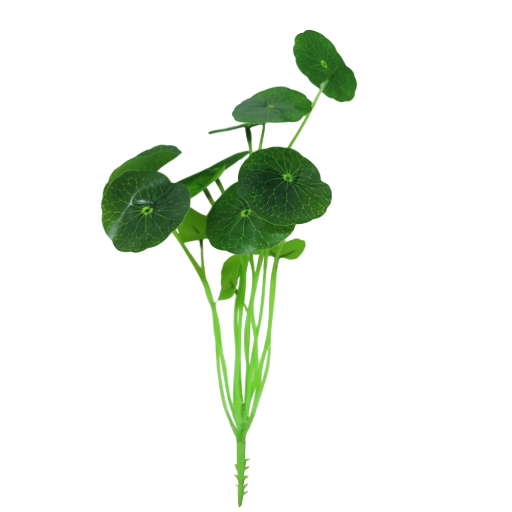 3PCS Artificial Plastic Underwater Plant Green Grass Leaves for Aquarium Fish Tank Home Decorations