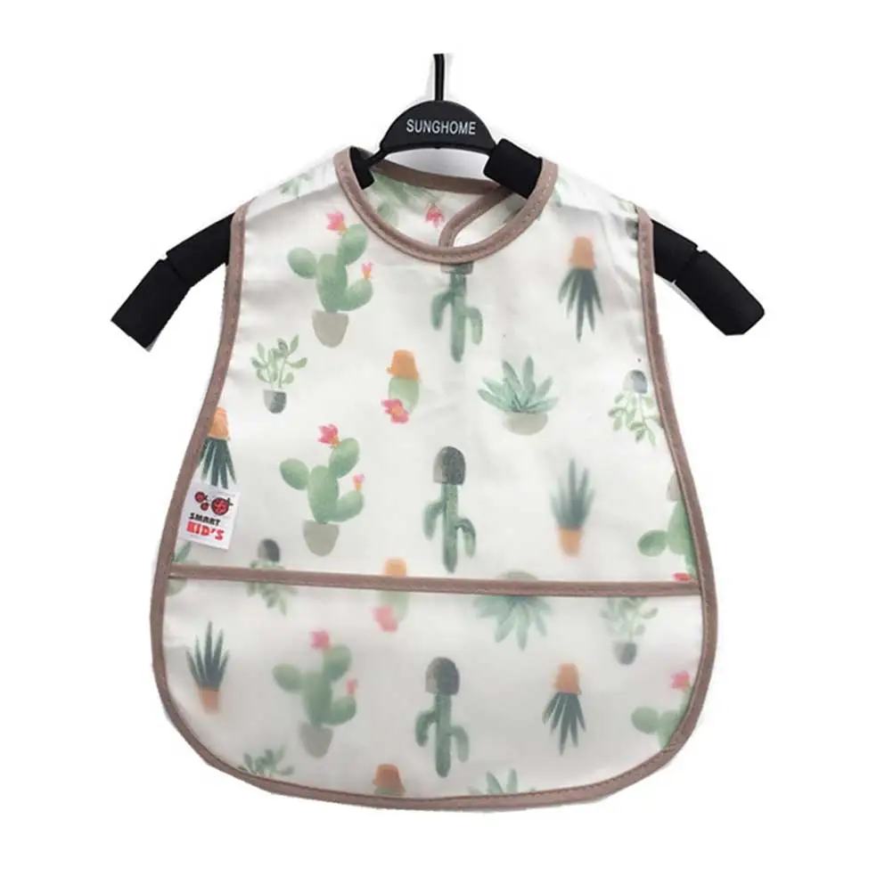4pcs Kids EVA Bibs Waterproof Baby Apron Cartoon Bib Toddlers Saliva Towels for Boy (Random Color)