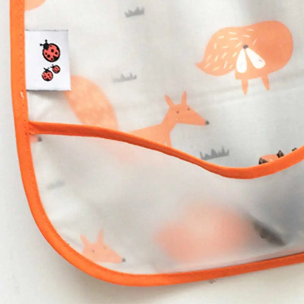 4pcs Kids EVA Bibs Waterproof Baby Apron Cartoon Bib Toddlers Saliva Towels for Boy (Random Color)