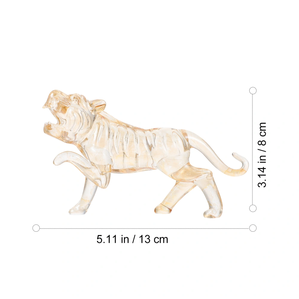  1pc Lovely Tiger Adornment Desktop Decor Home Tabletop Decor Photo Prop