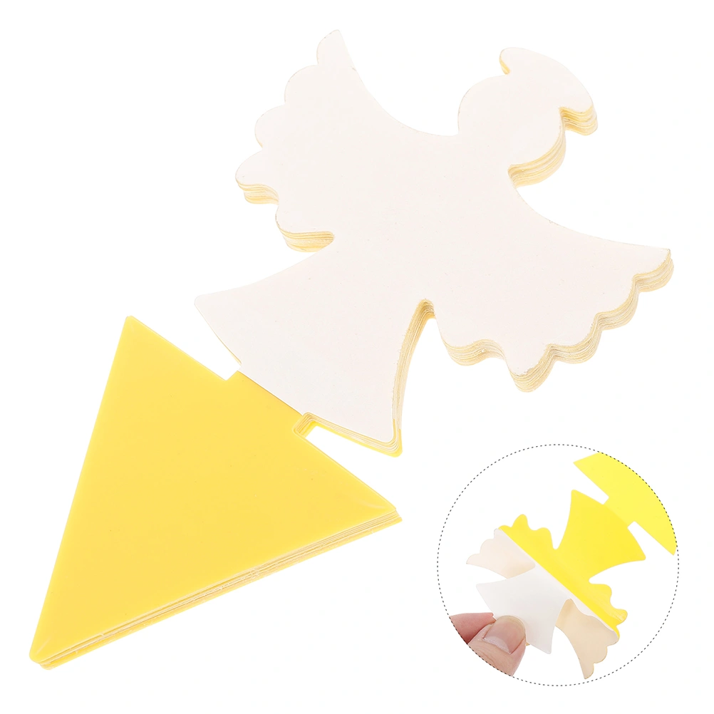 20pcs Yellow Sticky Trap Board Sticky Trapping Board Mosquito Flies Trap Board (Angle Shape)