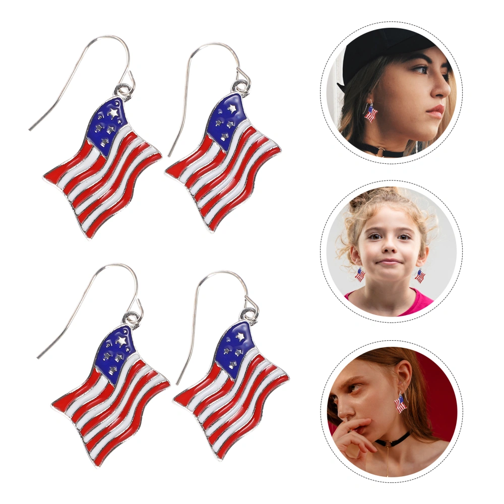 2 Pairs of Patriotic Universal Jewelry Supplies Distinctive Unique Earrings