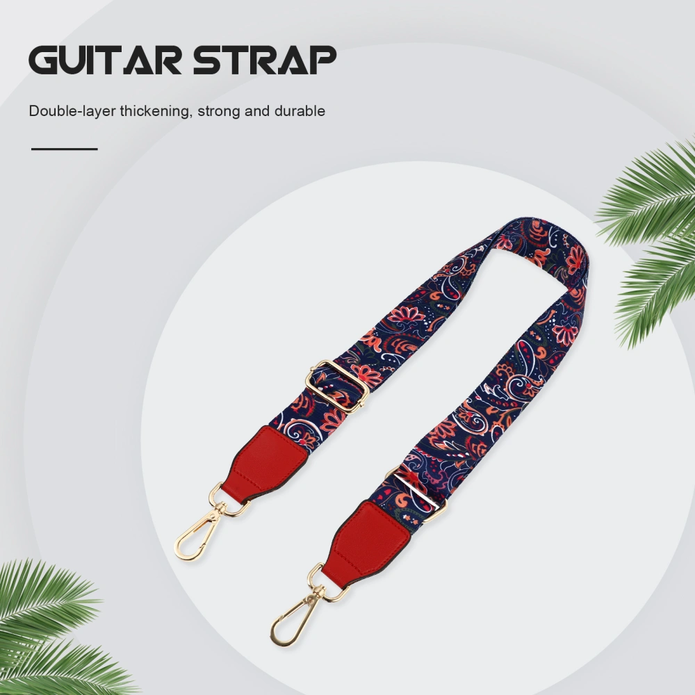 1pc Multi-functional Bag Shoulder Strap Adjustable Ethnic Guitar Strap