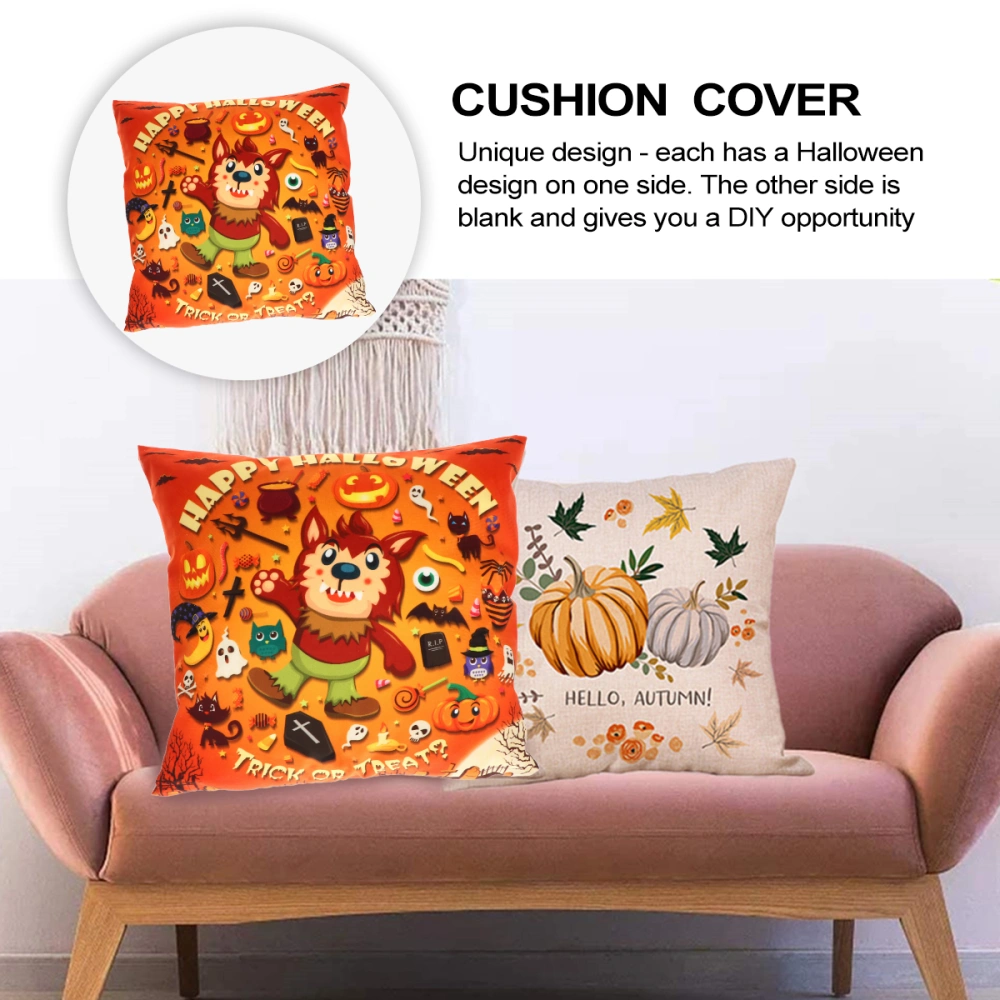 1Pcs Cushion Cover Halloween Themed Pillow Case Pillow Cover Cushion Case