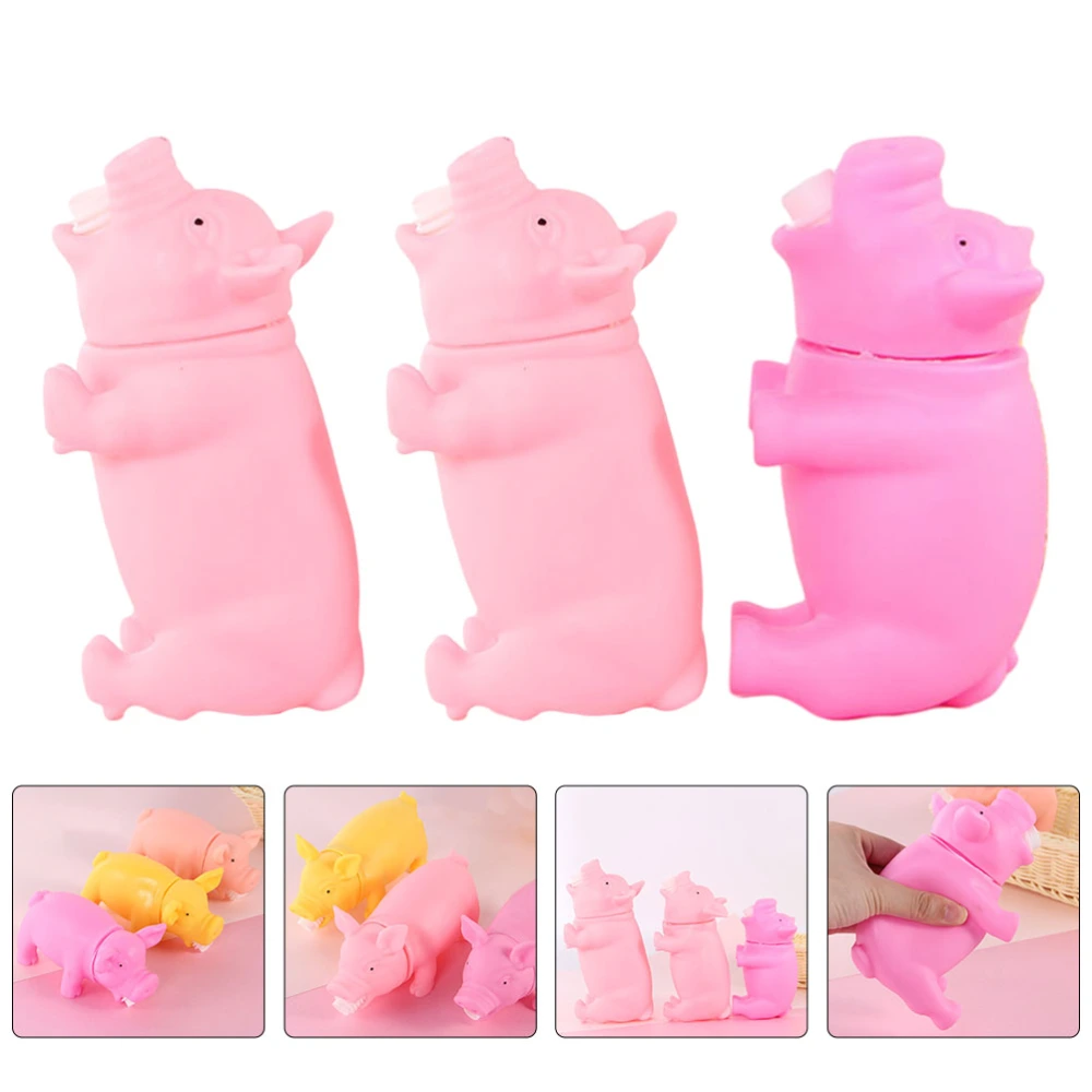 3 Pcs Interesting Pinching Toys Decompression Toys for Adults Children (Random Color)