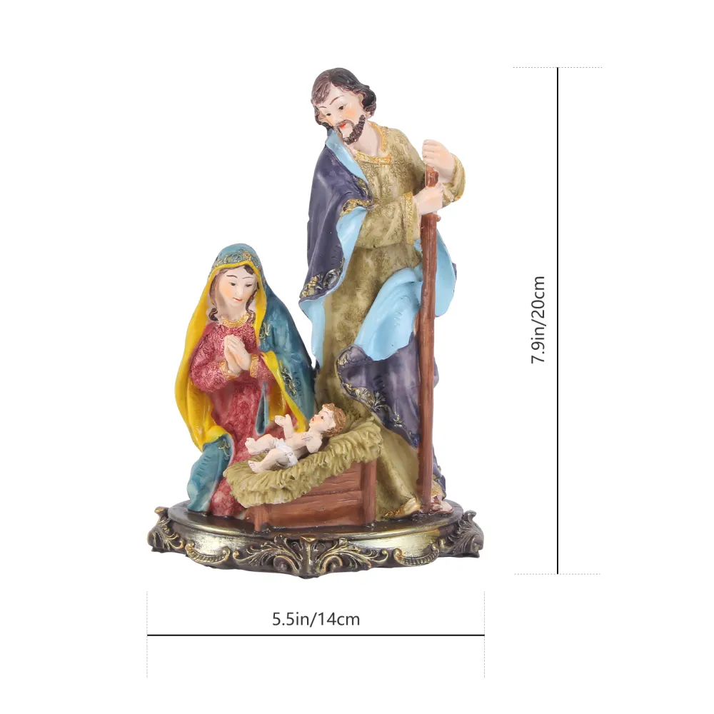 1pc Nativity Statue Decoration Craft Figurine Lesser Bairam Home Blessing Decor