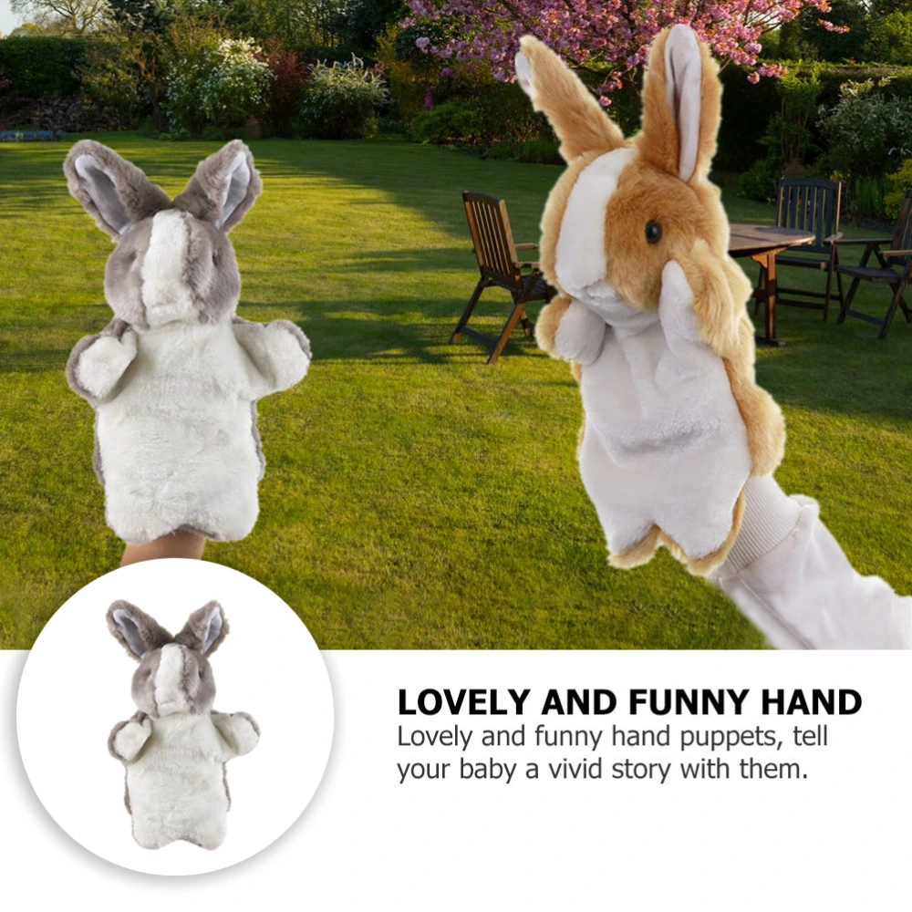 1pc Kid Rabbit Hand Puppets Cartoon Role Play Toys Lovely Stuffed Puppet