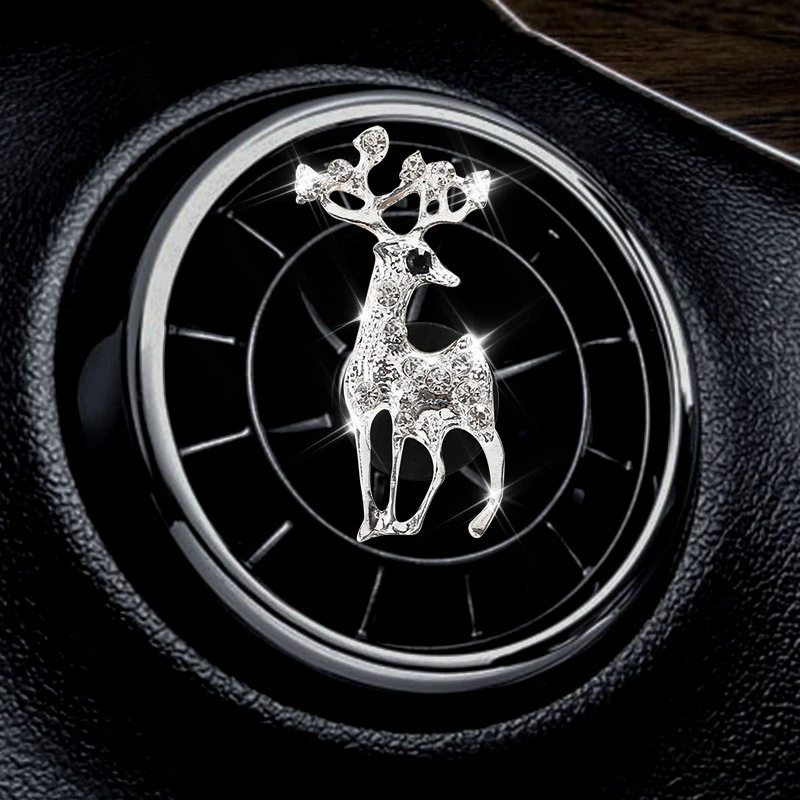 Crystal Deer Car Air Vent Clip Car Diffuser Clip Car Air Freshener Vent Clip