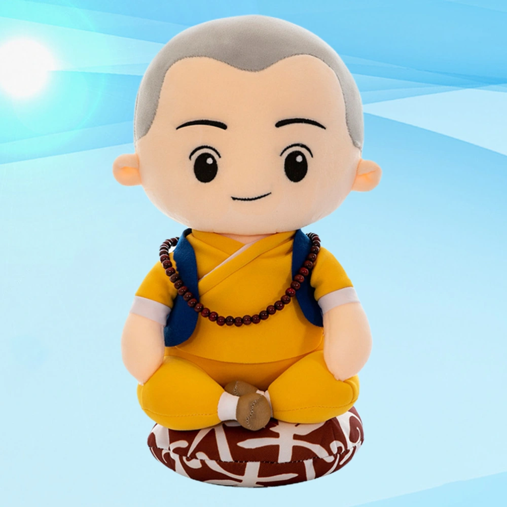 1pc Little Monk Shaped Doll Plush Toy Dolls Cartoon Stuffed Toy Stuffed Plush Doll (30cm)