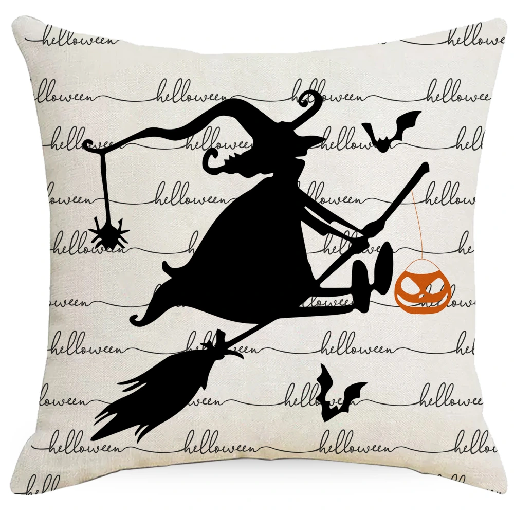 2pcs Pillow Covers Halloween Pillow Covers Fabric Pillow Covers for Home Car Sofa