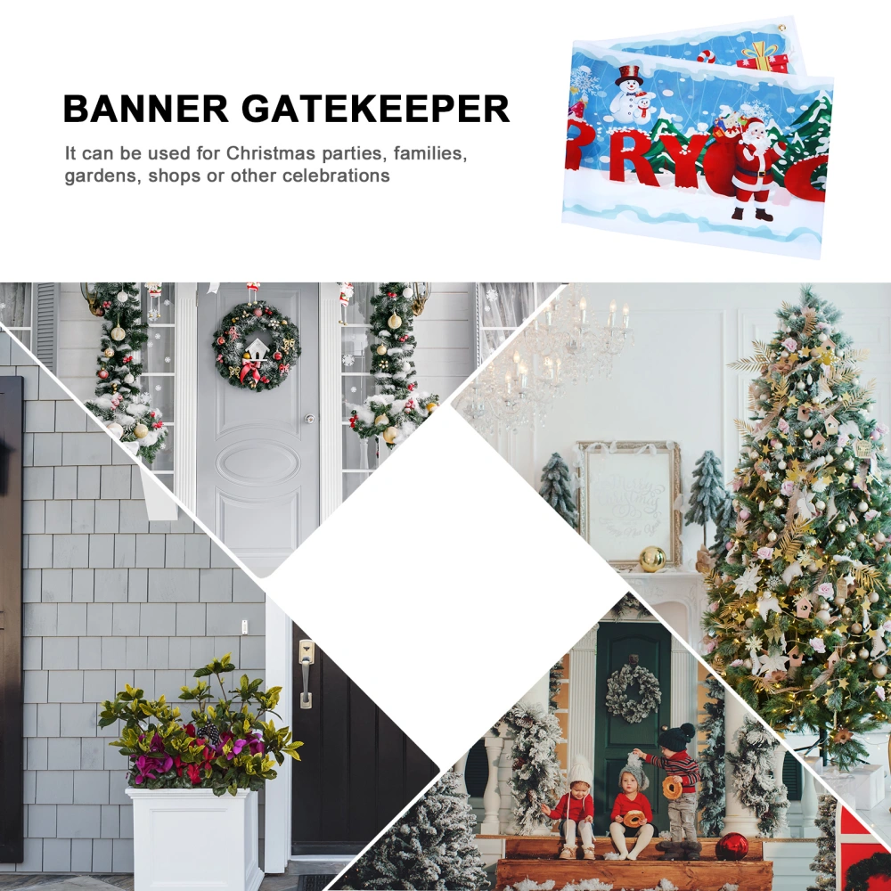 Creative Christmas Background Decoration Banner Outdoor Garden Door Banner