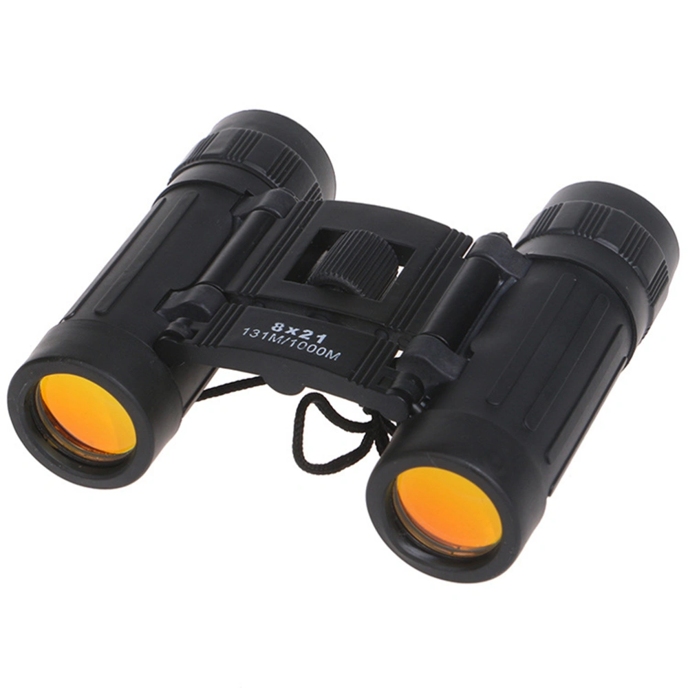 8x21 High Definition Binoculars Kid Binoculars Outdoor Travel Portable Outdoor Concert Telescope (Black)