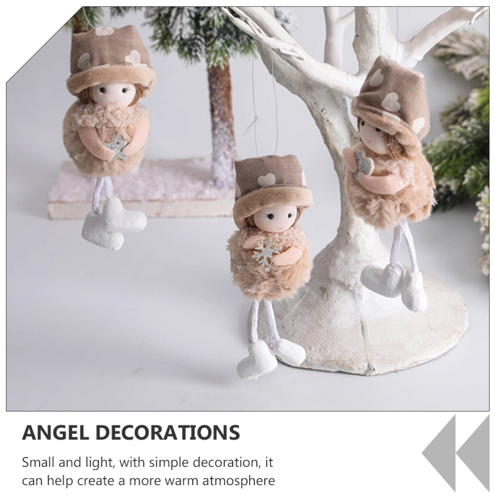 1pc Christmas Tree Hanging Pendant Adorable Angel Doll Delicate Party Pendant