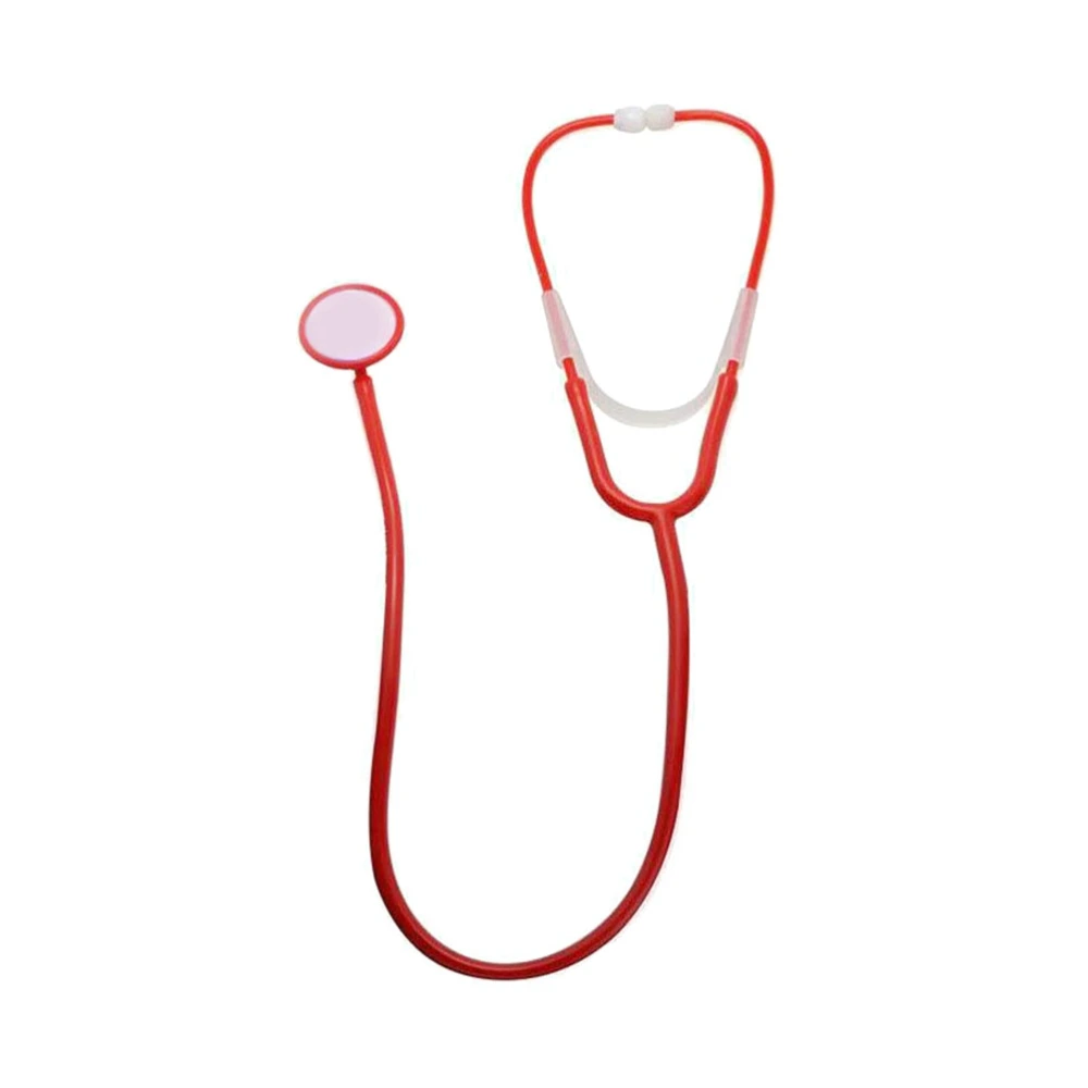 Children Toy Costume  Plastic Stethoscope Stage Performance Party Props Echometer Medical Kit(Red)