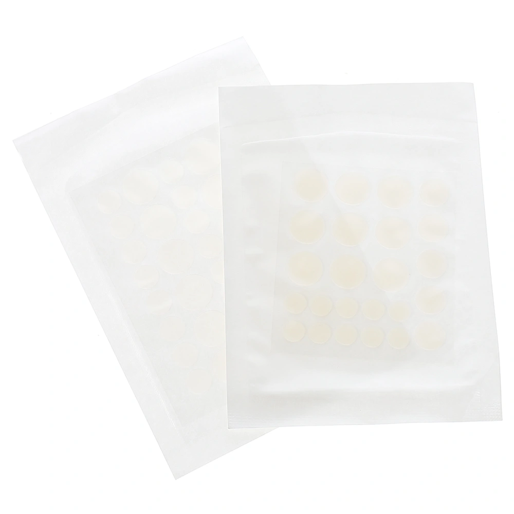 2pcs Transparent Waterproof Invisible Acne Patches Skin Care Pastes (White)