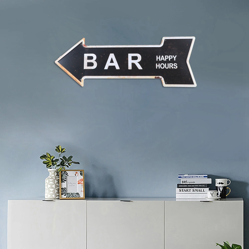 Creative Occident Retro Indicator Tag Iron Art Exit Nameplate for Supermarket Hotel Bar Decoration