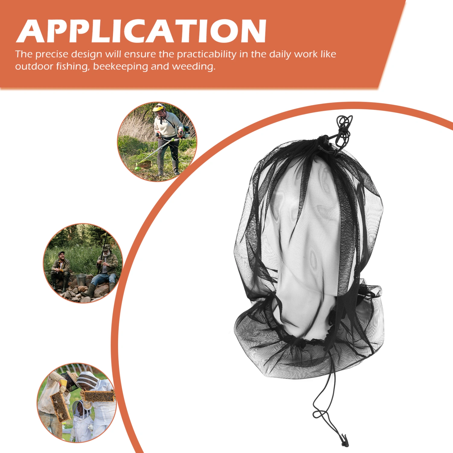 2Pcs Portable Bug Nets Outdoor Mosquito Hat Nets Professional Mosquito Netting