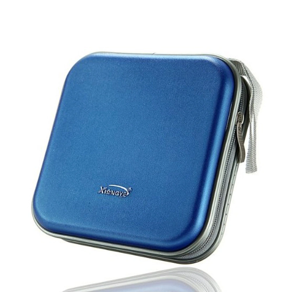 E40 Portable Plastic 40 Disc CD DVD VCD Wallet Storage Bag Case Organizer (Blue)