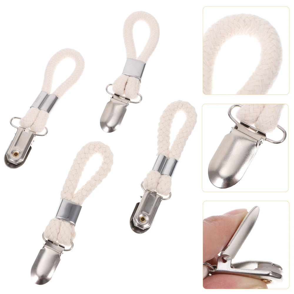 4Pcs Hanging Iron Towel Clips Kitchen Bathroom Hanging Towers Holder Clips