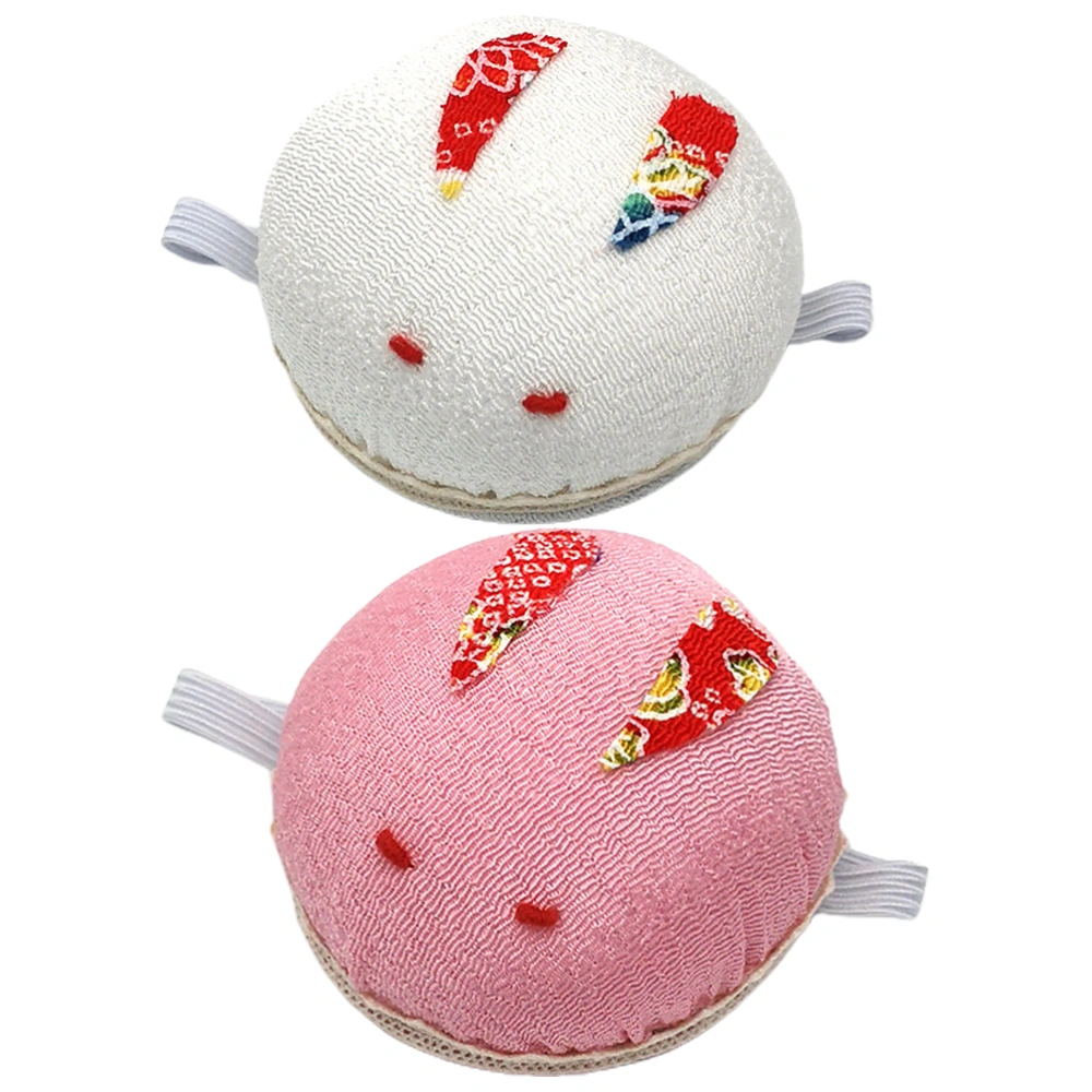 2pcs Pin Cushion Cartoon Lovely Bunny Shaped Needle Cushion DIY Handcraft Sewing Tool (Random Pattern)